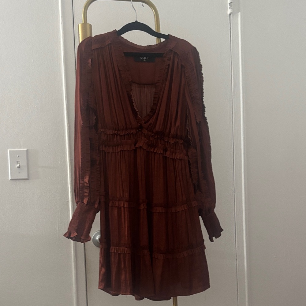 Chic Rust Mini Dress